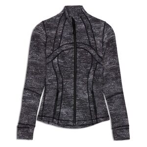 Lululemon Define Jacket in Rush Jacquard Black White - Sz 6
